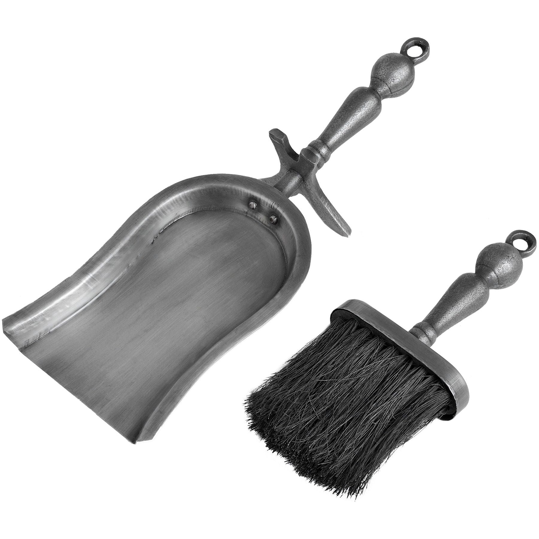 Hearth Tidy Set in Antique Pewter Effect Finish - Ashton and Finch