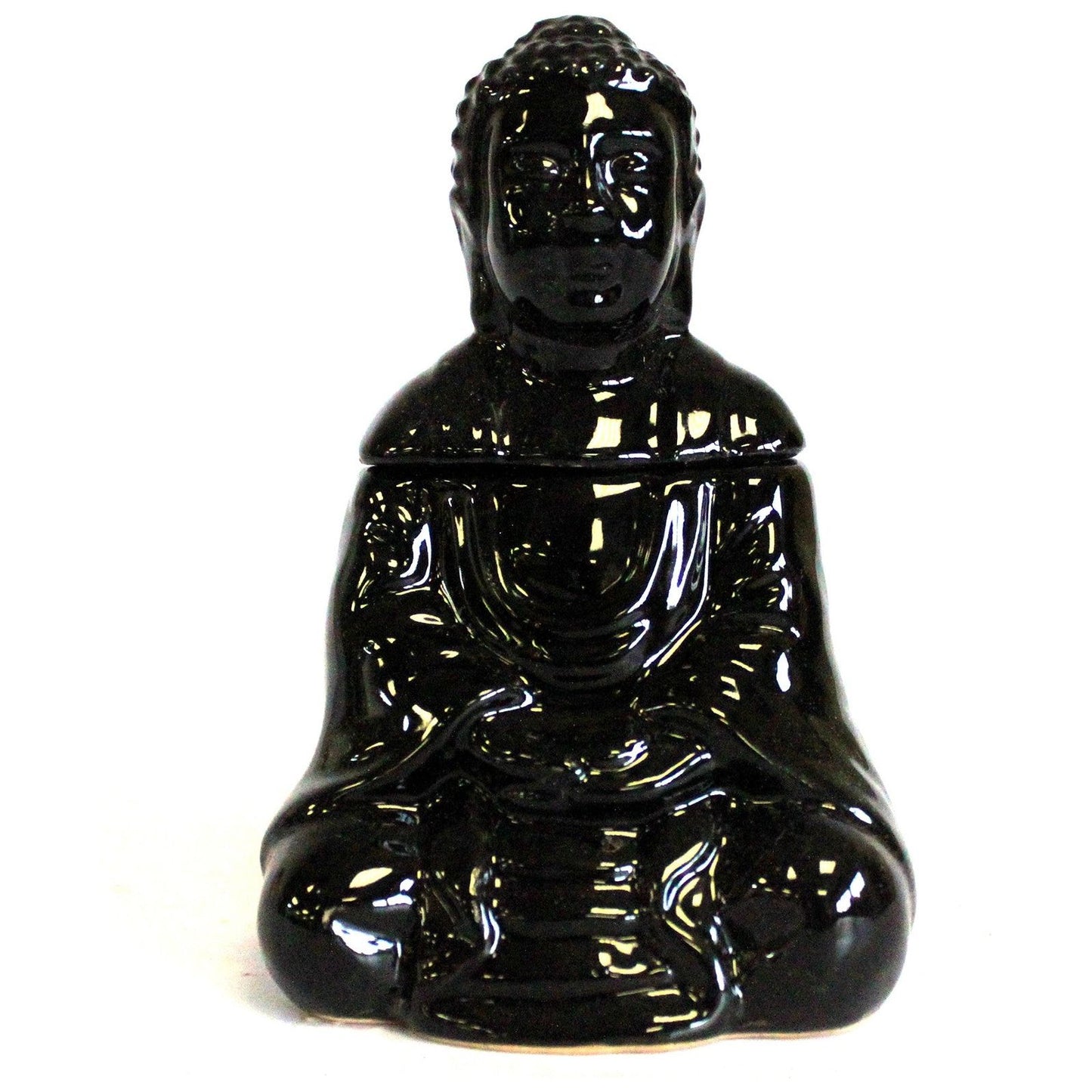 Sitting Buddha Oil Burner - Black - Ashton and Finch