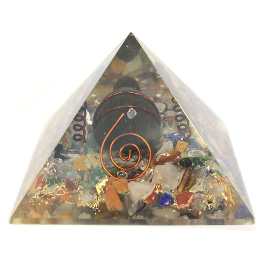 Med Orgonite Pyramid 60mm Gemchips, Copper, Turtle - Ashton and Finch