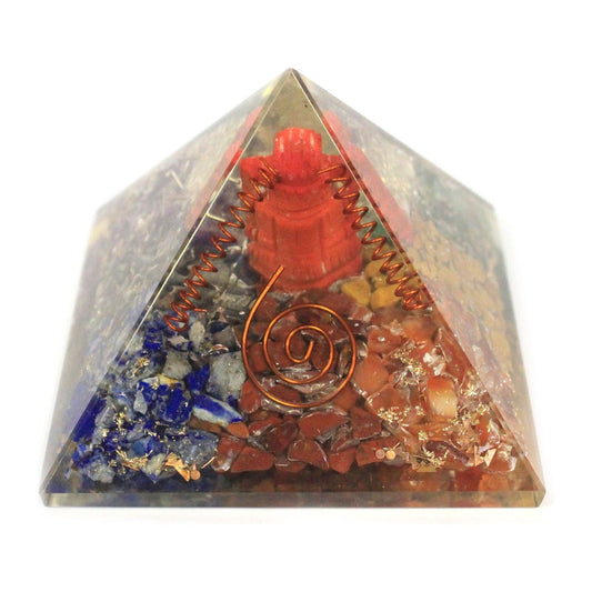 Lrg Orgonite Pyramid 70mm - Ganesh - Ashton and Finch