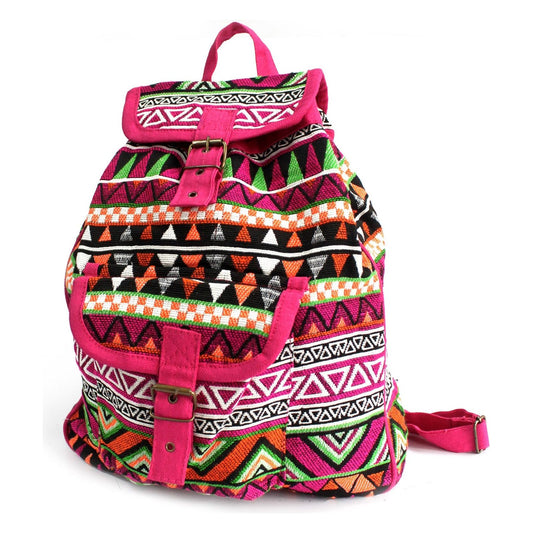 Jacquard Bag - Pink Backpack - Ashton and Finch