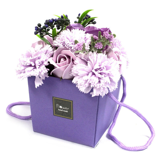 Lavender Rose & Carnation Soap Flower Bouquet - Ashton and Finch