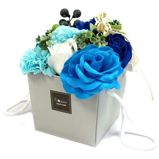 Blue Wedding Soap Flower Bouquet - Ashton and Finch