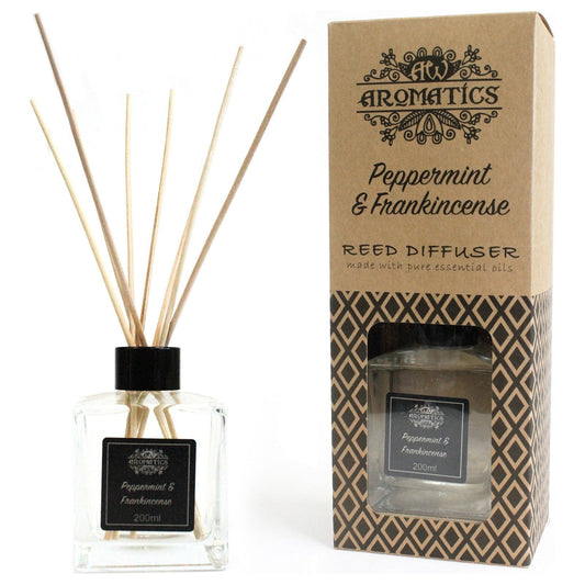 Peppermint & Frankincense Essential Oil Reed Diffuser 200ml - Ashton and Finch