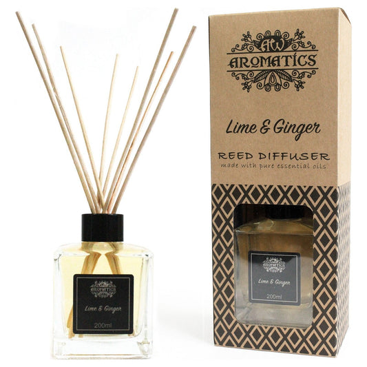 Lime & Ginger Essential Oil Reed Diffuser 200ml - Ashton and Finch