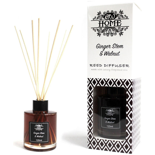Ginger Stem & Walnut Reed Diffuser 120ml - Ashton and Finch