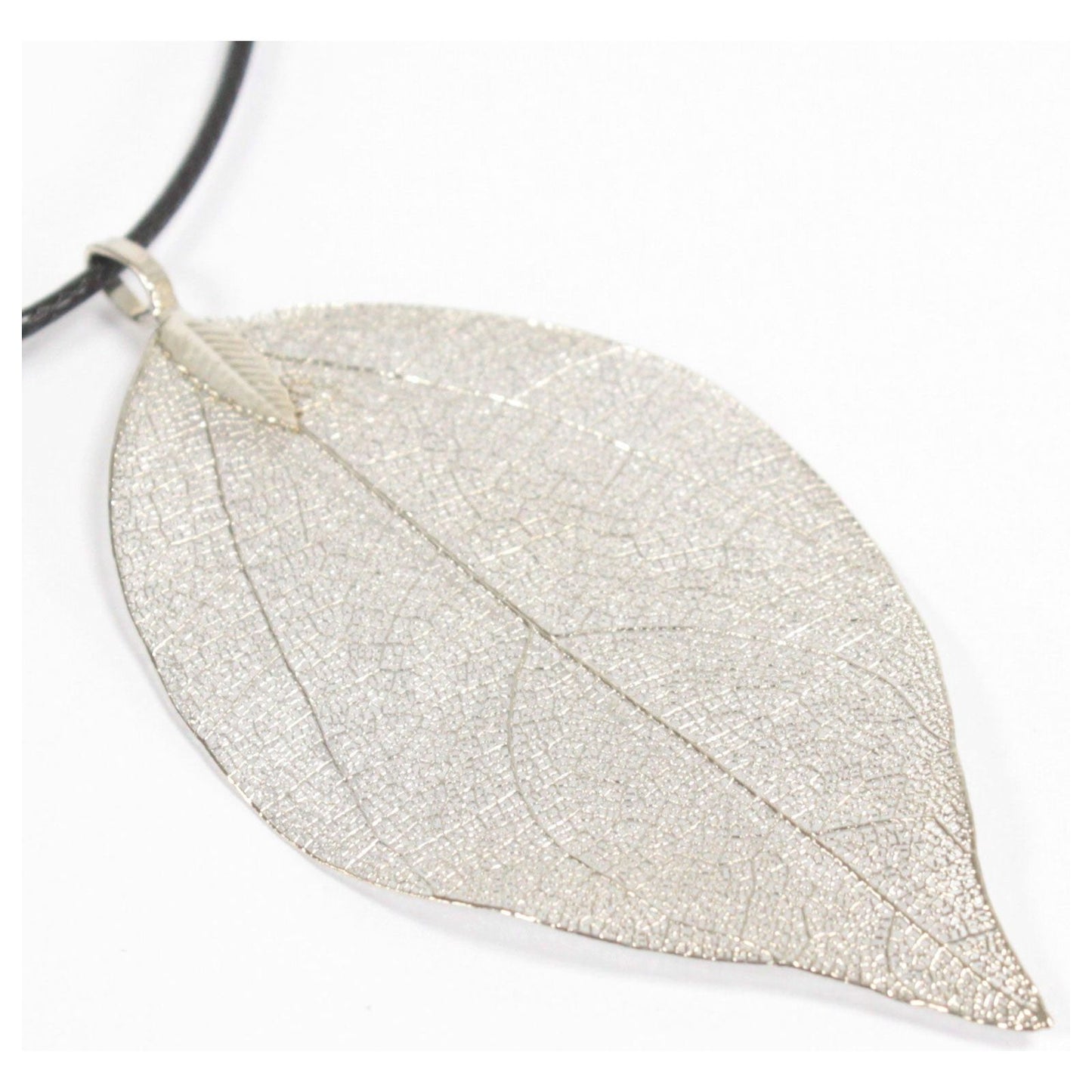Necklace - Bravery Leaf - Silver - Ashton and Finch