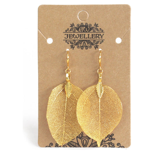 Earrings - Bravery Leaf - Gold - Ashton and Finch