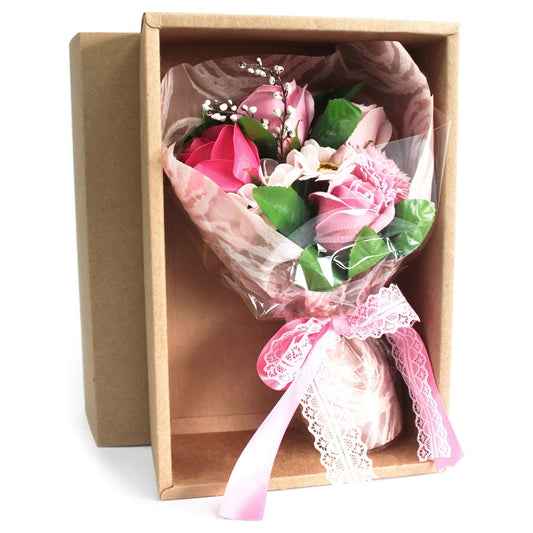 Boxed Hand Soap Flower Bouquet - Pink - Ashton and Finch