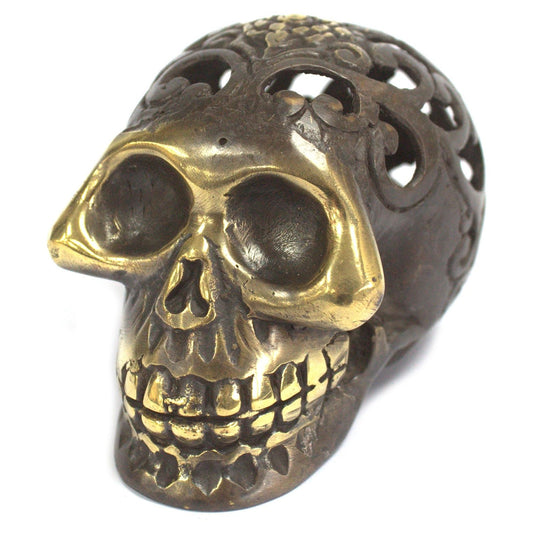 Vintage Brass Skull - Lrg - Ashton and Finch