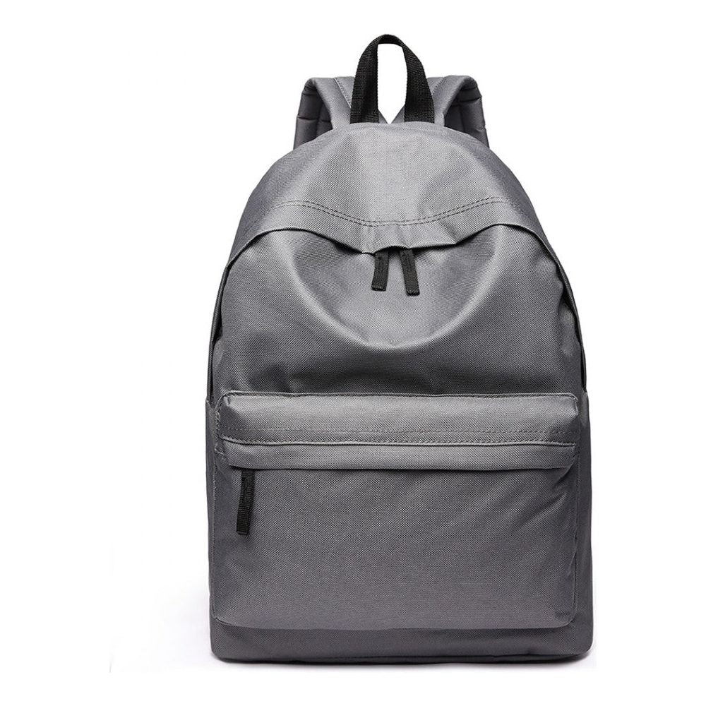 Large Plain Unisex Backpack Grey - Ashton and Finch