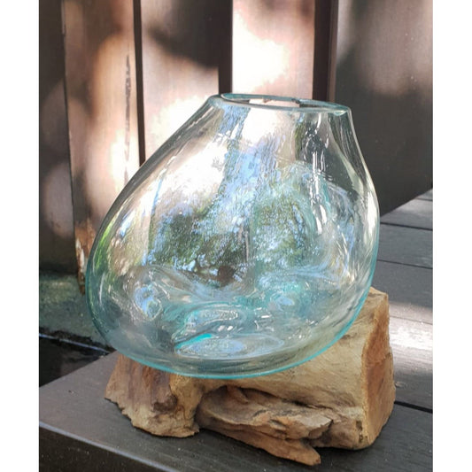 Molten Glass on Wood - Medium Bowl - Ashton and Finch