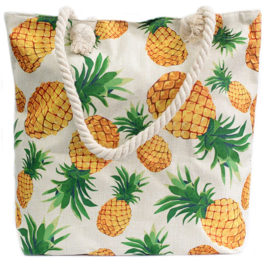 Rope Handle Bag - Pineapples - Ashton and Finch