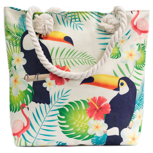 Rope Handle Bag - Tropical Toucan - Ashton and Finch