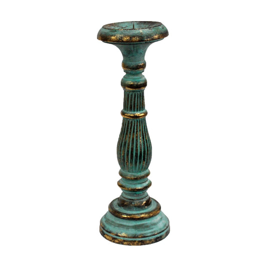Medium Candle Stand - Turquois Gold - Ashton and Finch