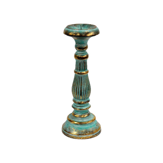 Small Candle Stand - Turquois Gold - Ashton and Finch