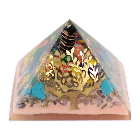 Lrg Organite Pyramid 70mm - Tree（earth base) - Ashton and Finch