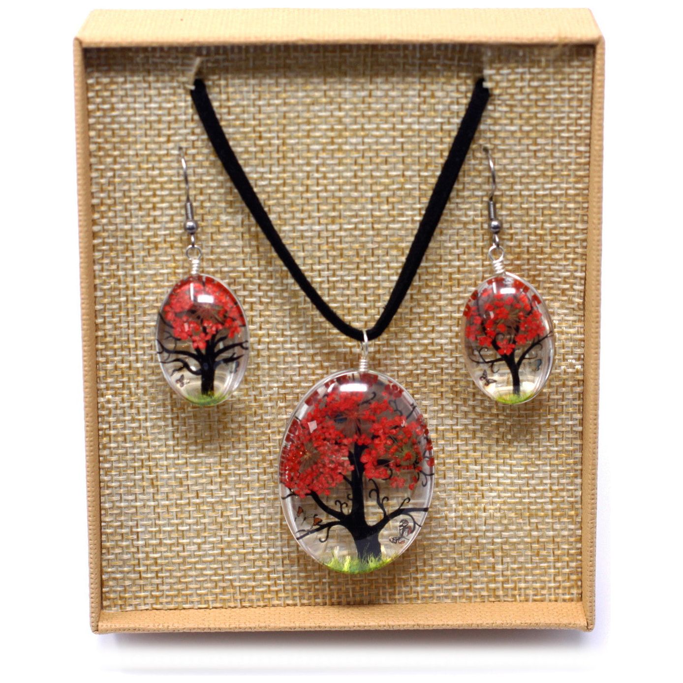 Pressed Flowers - Tree of Life set - Coral - Ashton and Finch