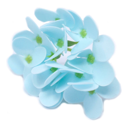 Craft Soap Flowers - Hyacinth Bean - Baby Blue x 10 - Ashton and Finch