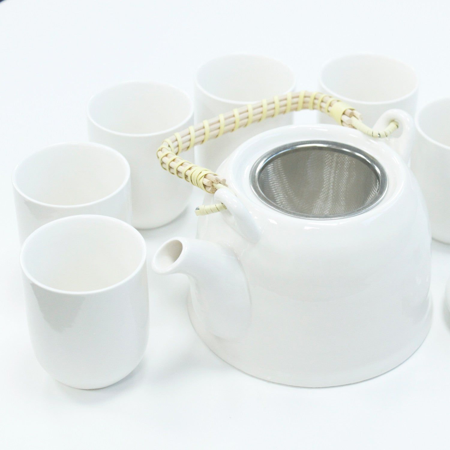 Herbal Teapot Set - Classic White - Ashton and Finch