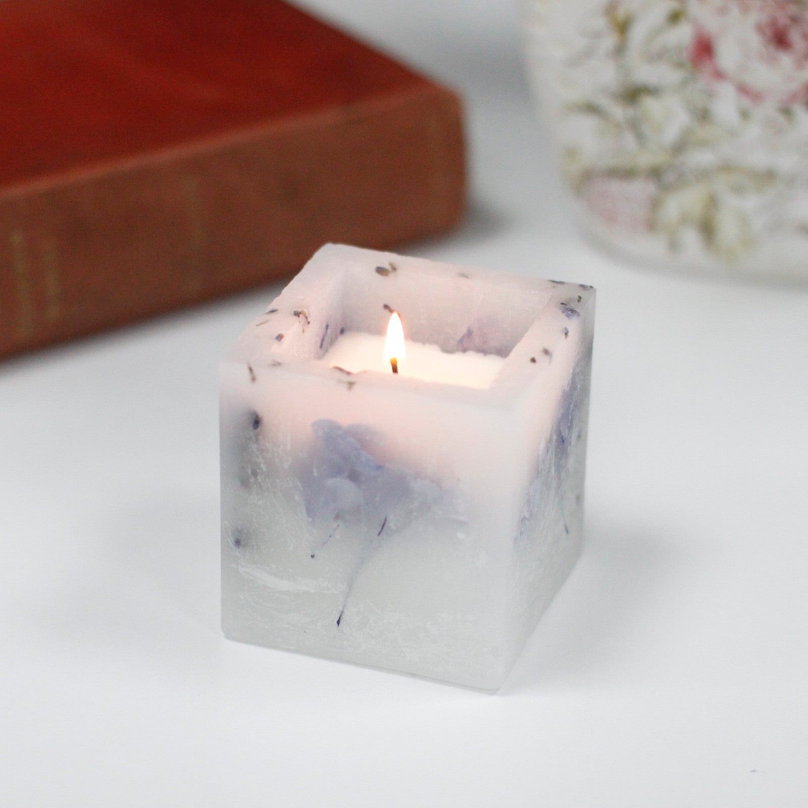 Enchanted Candle - Small Square Jar - Lavender - Ashton and Finch