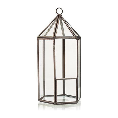 Glass Terrarium - Lantern Shape - Ashton and Finch