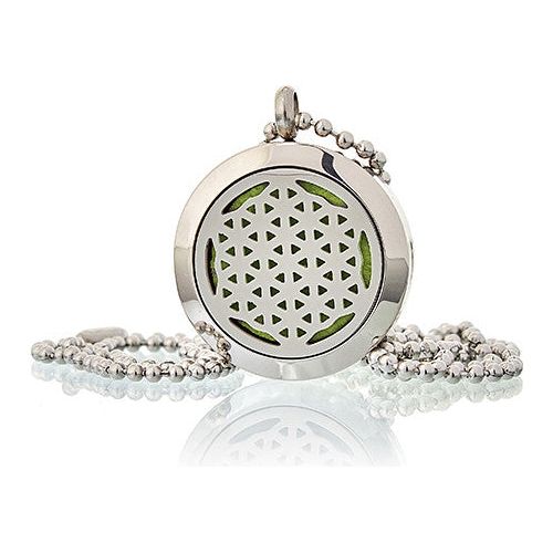 Aromatherapy Diffuser Necklace - Flower of Life 25mm - Ashton and Finch