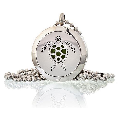 Aromatherapy Diffuser Necklace - Turtle 25mm - Ashton and Finch