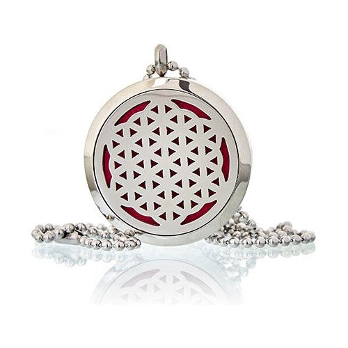 Aromatherapy Diffuser Necklace - Flower of Life 30mm - Ashton and Finch