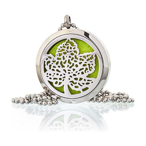 Aromatherapy Diffuser Necklace - Leaf 30mm - Ashton and Finch