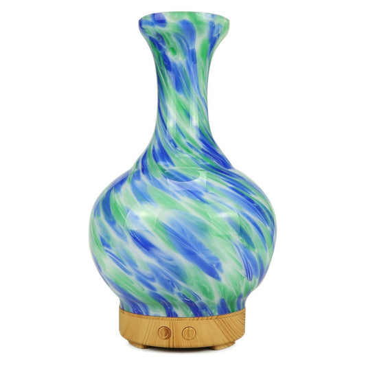 Aroma Atomiser - Glass Vase Blue and Green UK Plug - Ashton and Finch