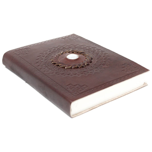 Leather Moonstone Notebook (7x5") - Ashton and Finch