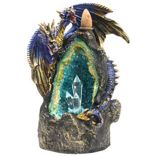 Dragon with Crystal Cave LED Backflow Incense Burner - Ashton and Finch