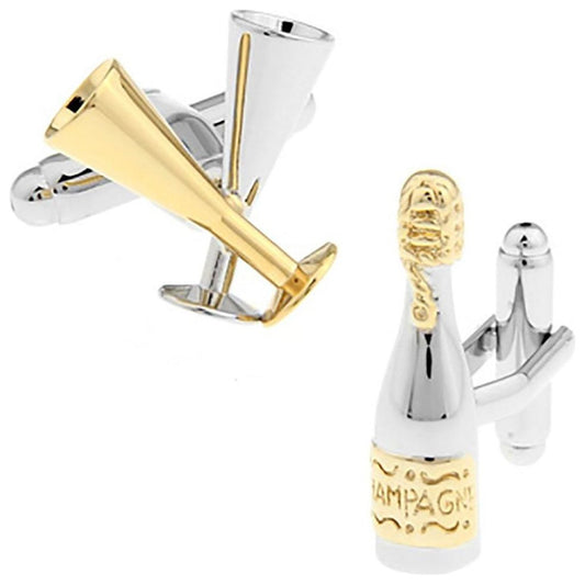 Cross Flutes Champagne Cufflinks - Ashton and Finch