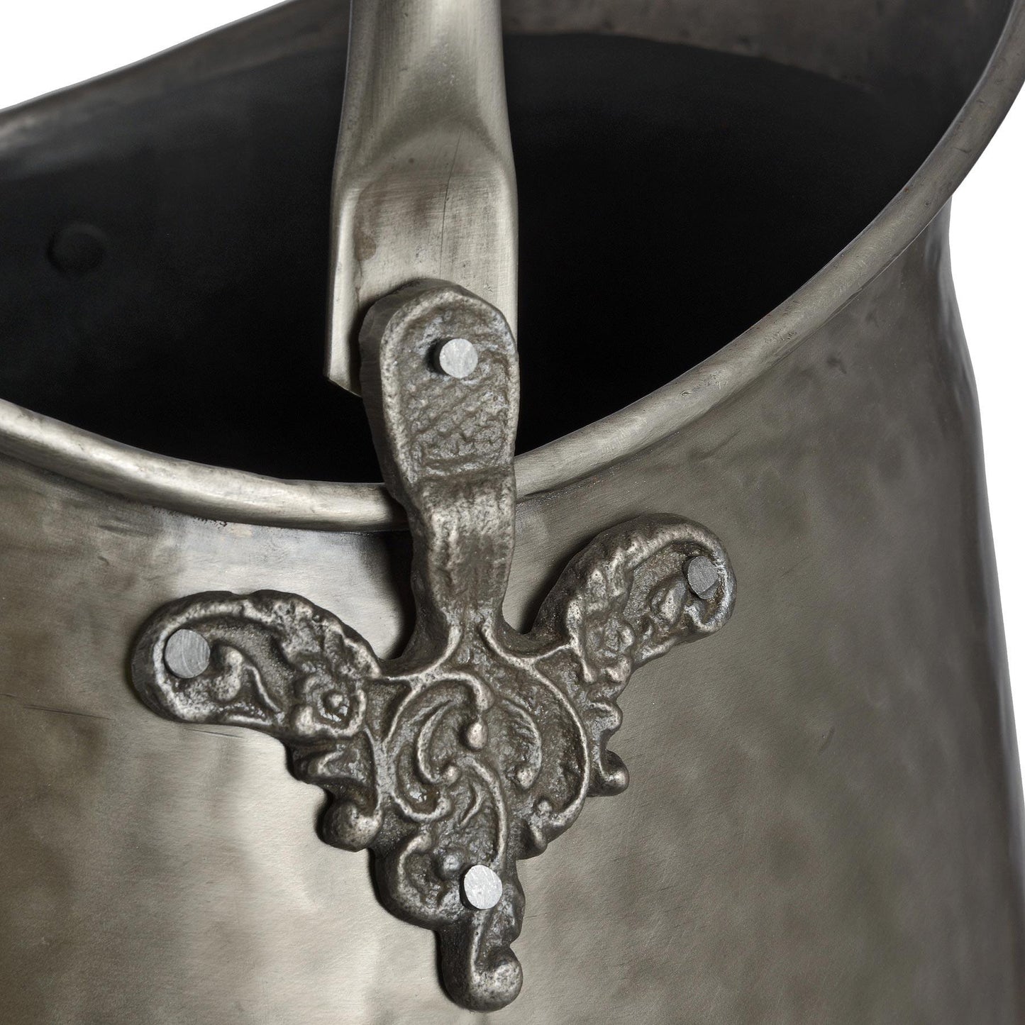Antique Pewter Coal Bucket - Ashton and Finch