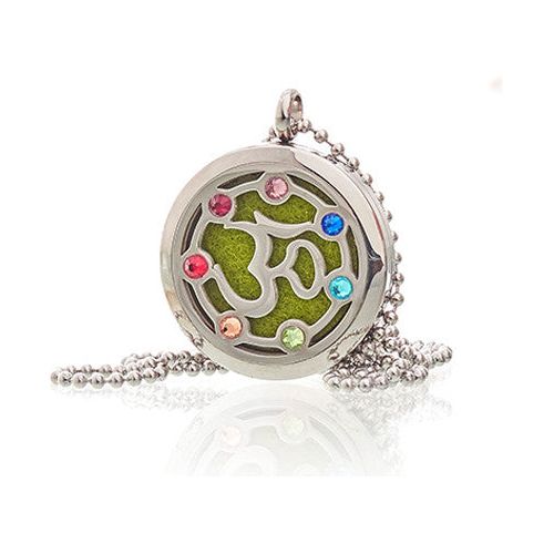 OM Chakra - 30mm Aromatherapy Jewellery Necklace - Ashton and Finch