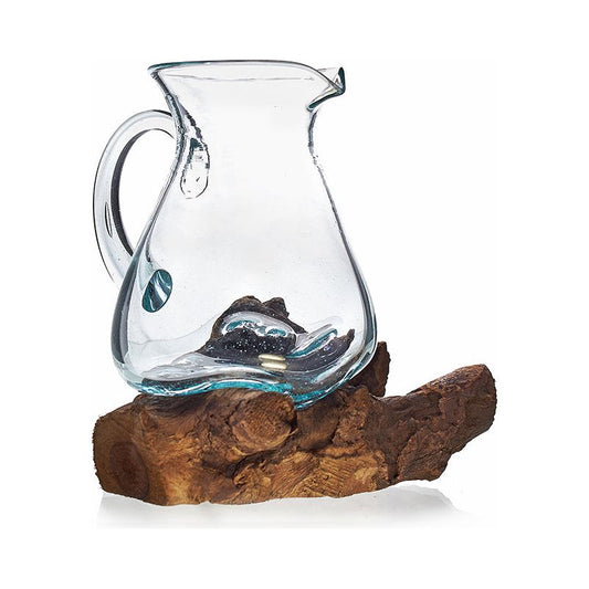 Molten Glass on Wood- Water Jug - Ashton and Finch