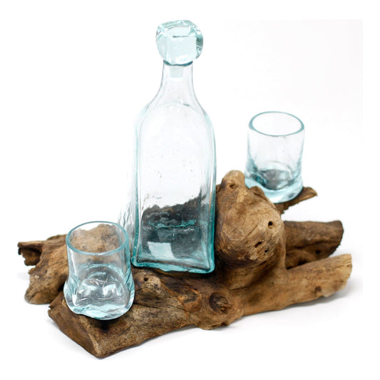 Molten Glass on Wood- Whisky Set - Ashton and Finch