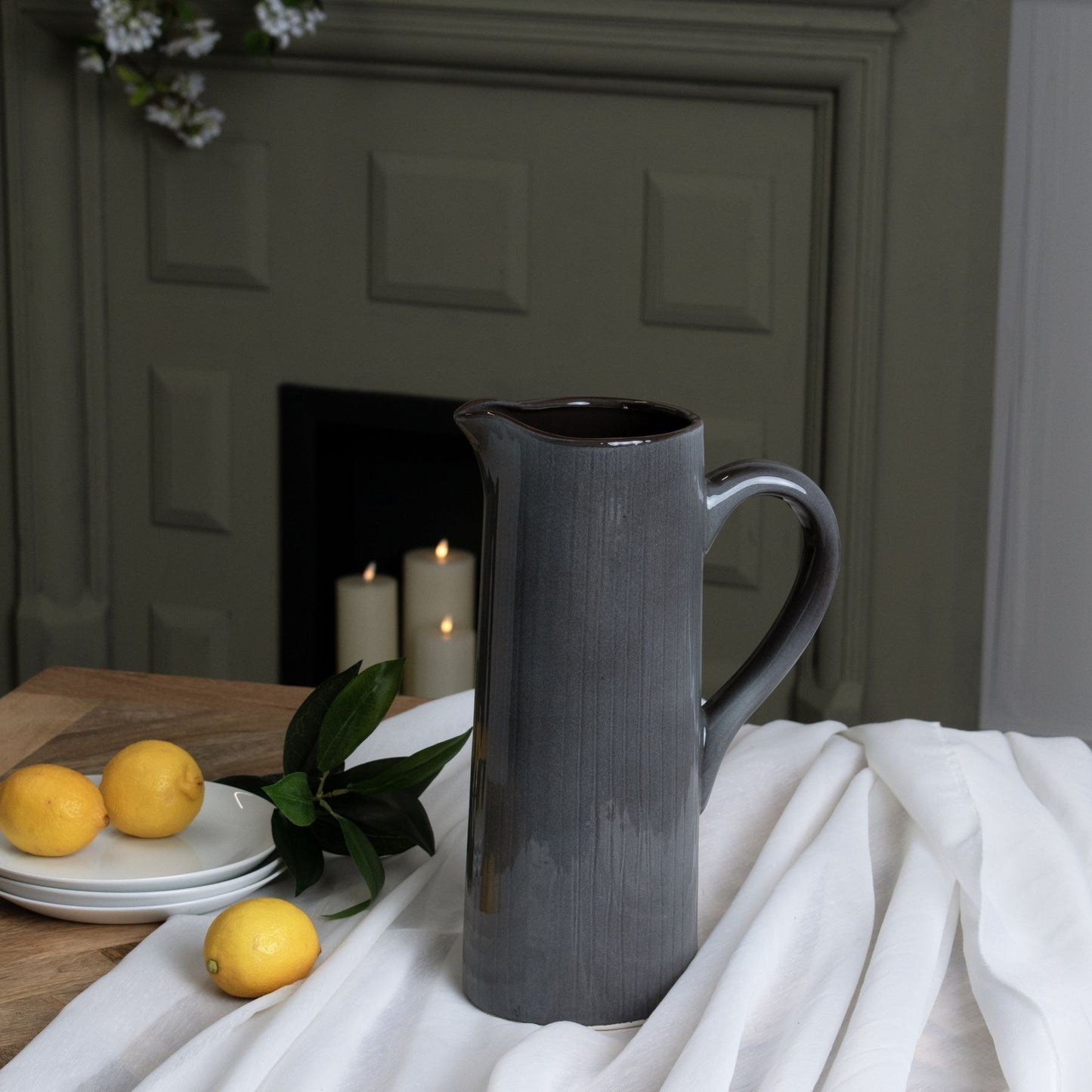 Grey Ceramic Display Jug - Ashton and Finch