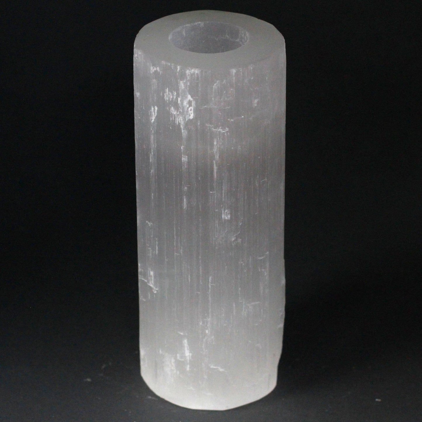 Selenite Cylinder Candle Holder - 20 cm - Ashton and Finch