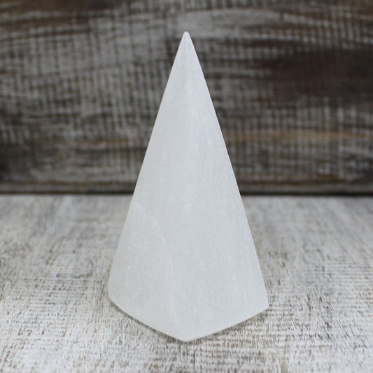Selenite Pyramid - 10 cm - Ashton and Finch