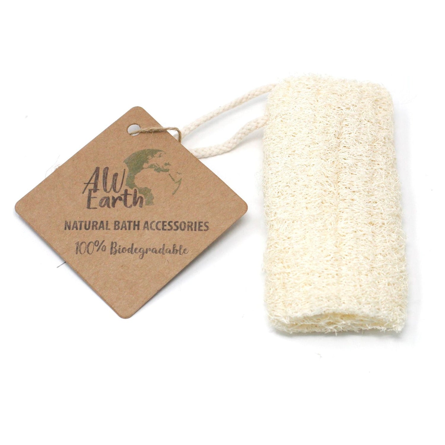 Natural Loofah Scrub on Rope - 5" - 12.7 cm - Ashton and Finch