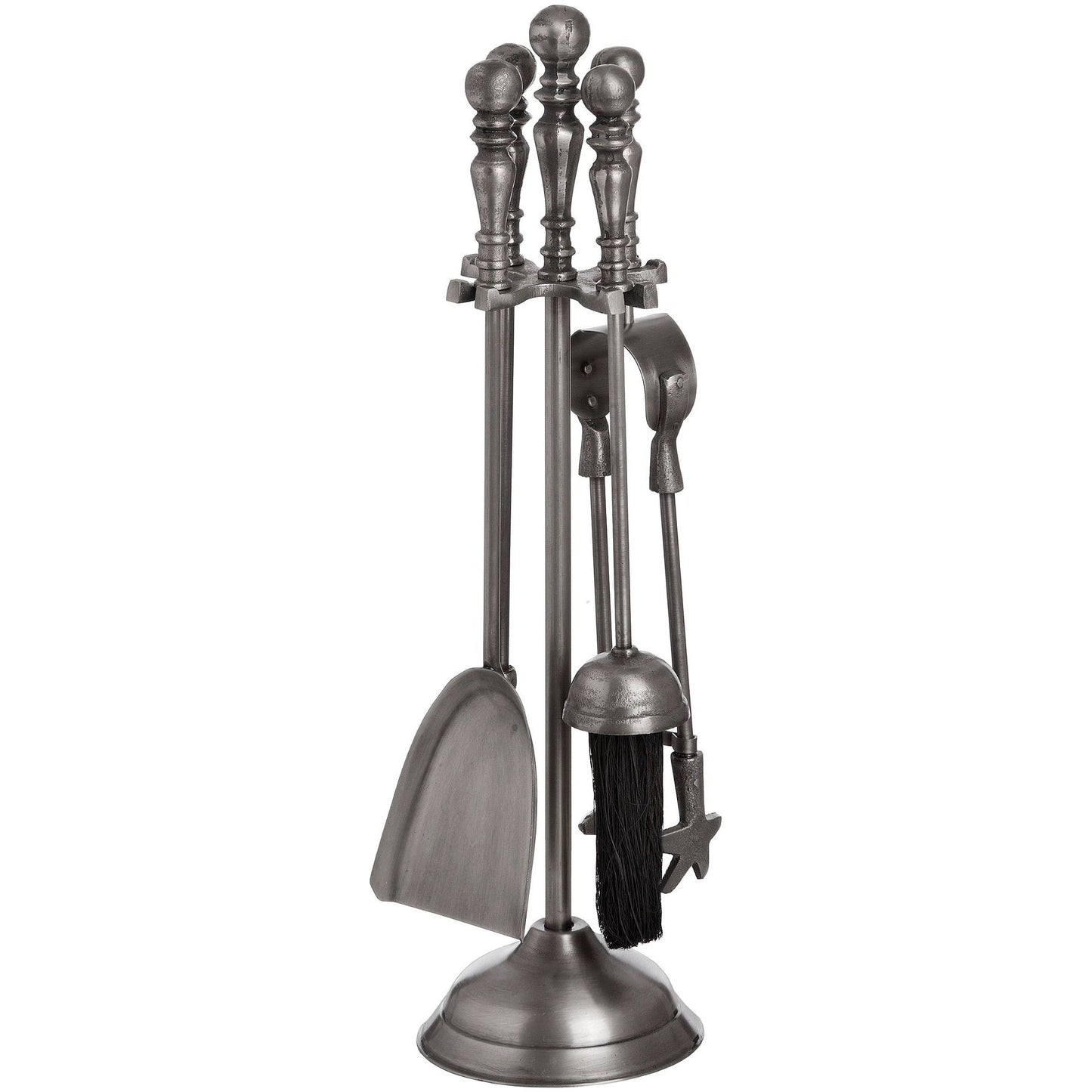 Traditional Companion Set In Antique Pewter - Ashton and Finch