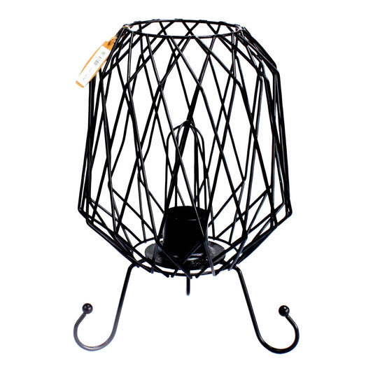 Mesh Industrial Iron Lamp, Cable and Bulb - Ashton and Finch