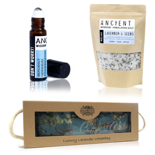 Bath Salts, Roll-on Blend and Wheat Bag Set - Ashton and Finch