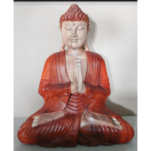Hand Carved Buddha Statue - 40cm Welcome - Ashton and Finch