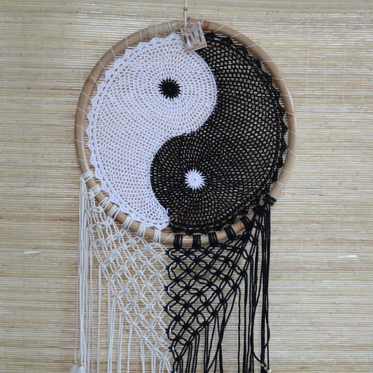 Bali Dream Catchers - Extra Large Ying Yang D: 50cm - Ashton and Finch