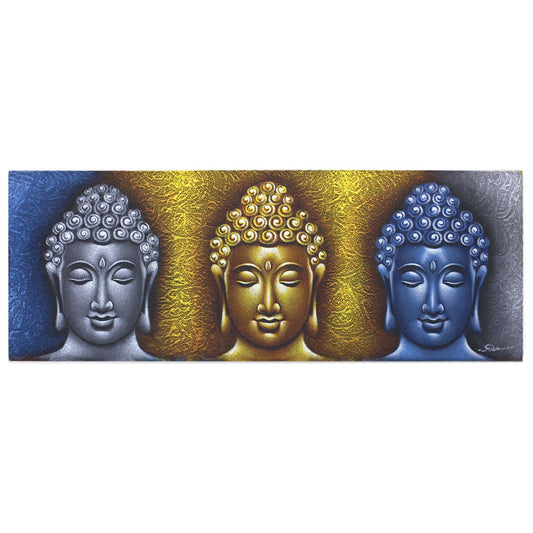 Buddha Painting - Three Heads Gold Detail - Ashton and Finch