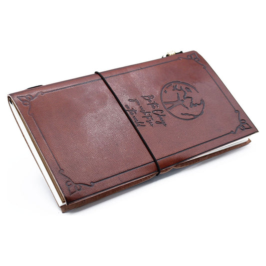 Handmade Leather Journal - Be the Change - Brown (80 pages) - Ashton and Finch