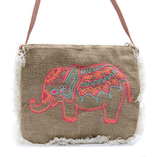 Fab Fringe Bag - Elephant Embroidery - Ashton and Finch